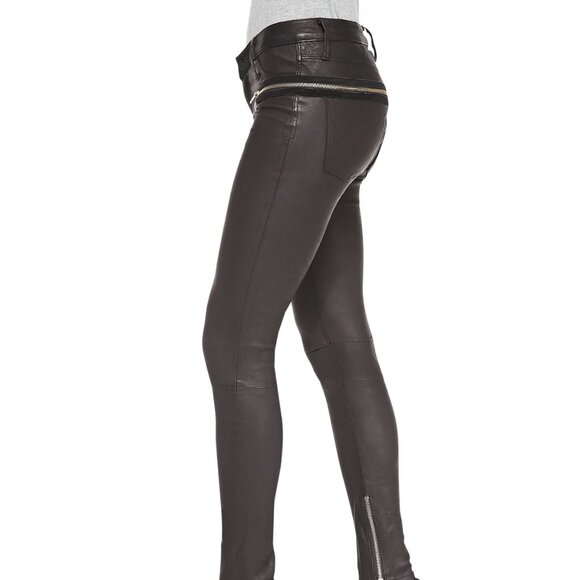 ISO RtA Black leather Skinny Pants size 24 ( maybe 23) leg zippers please share - Picture 2 of 8